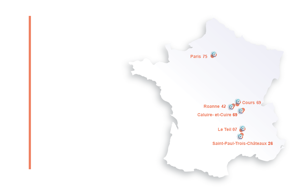 Carte des Agences